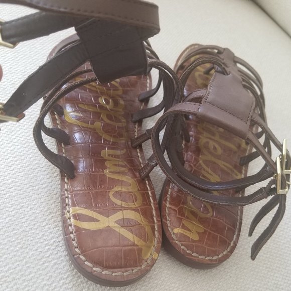 Sam Edelman Women's Dark Brown Gladiator Sandal - Picture 6 of 8